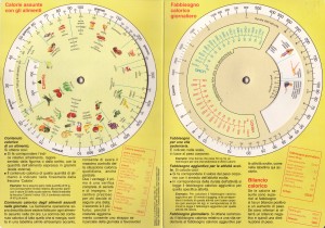 grafica regolo calcolatore calorie